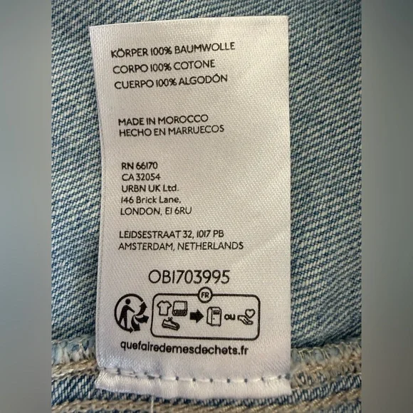 Free People We The Free High Roller Denim Jumpsuit Overalls XS - Picture 4 of 7